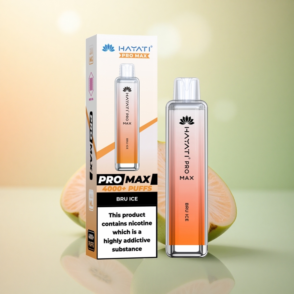Hayati Pro Max 4000 Puffs Bru Is Dual 1.1 Ohm Mesh Coil 1400mAh