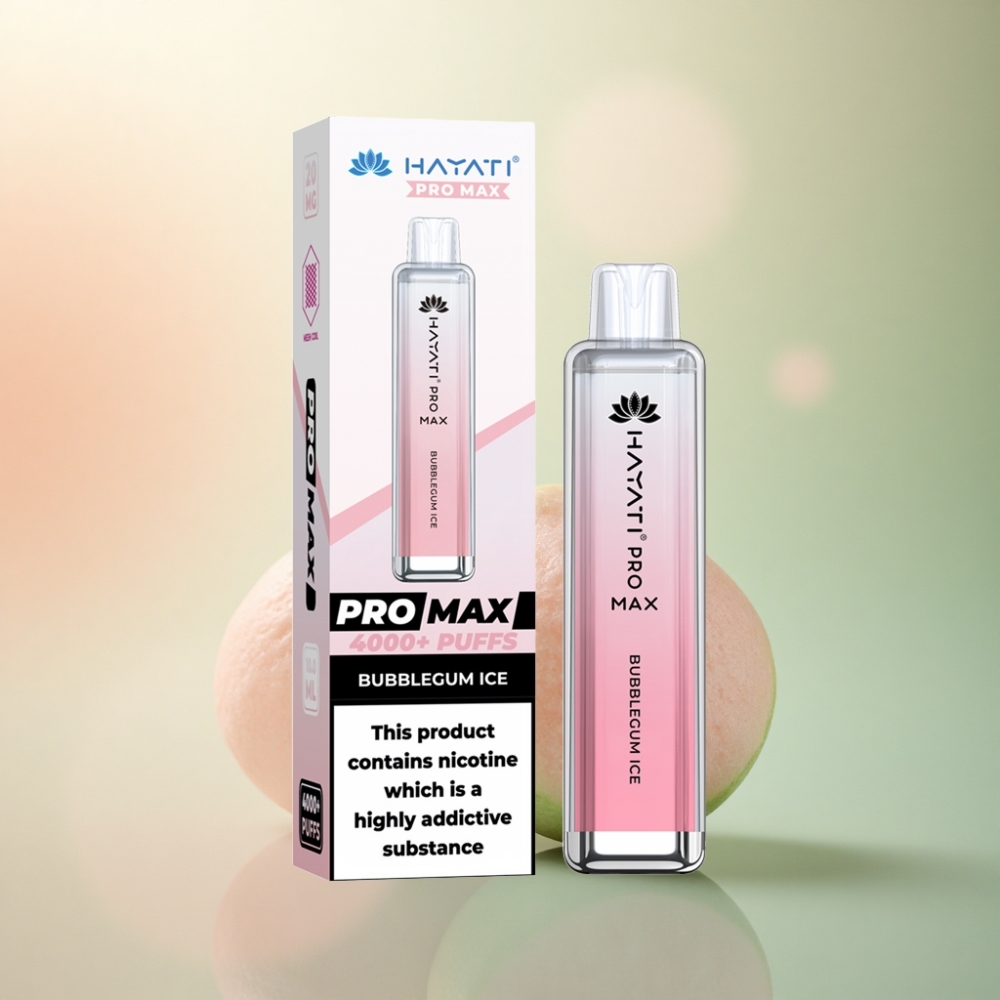 Hayati Pro Max 4000 Puffs Bubblegum Is 2% Nikotin & 1400mAh
