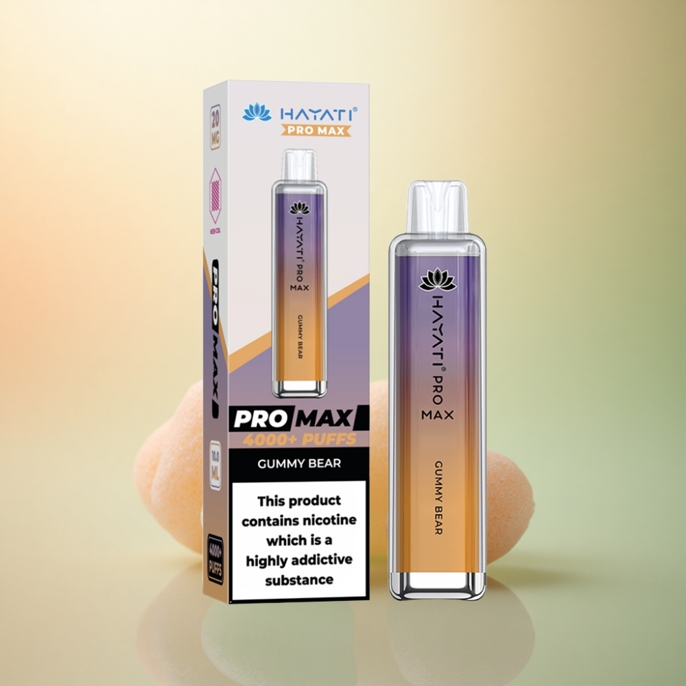 Hayati Pro Max 4000 Puffs Gummy Björn 2ml 1400mAh