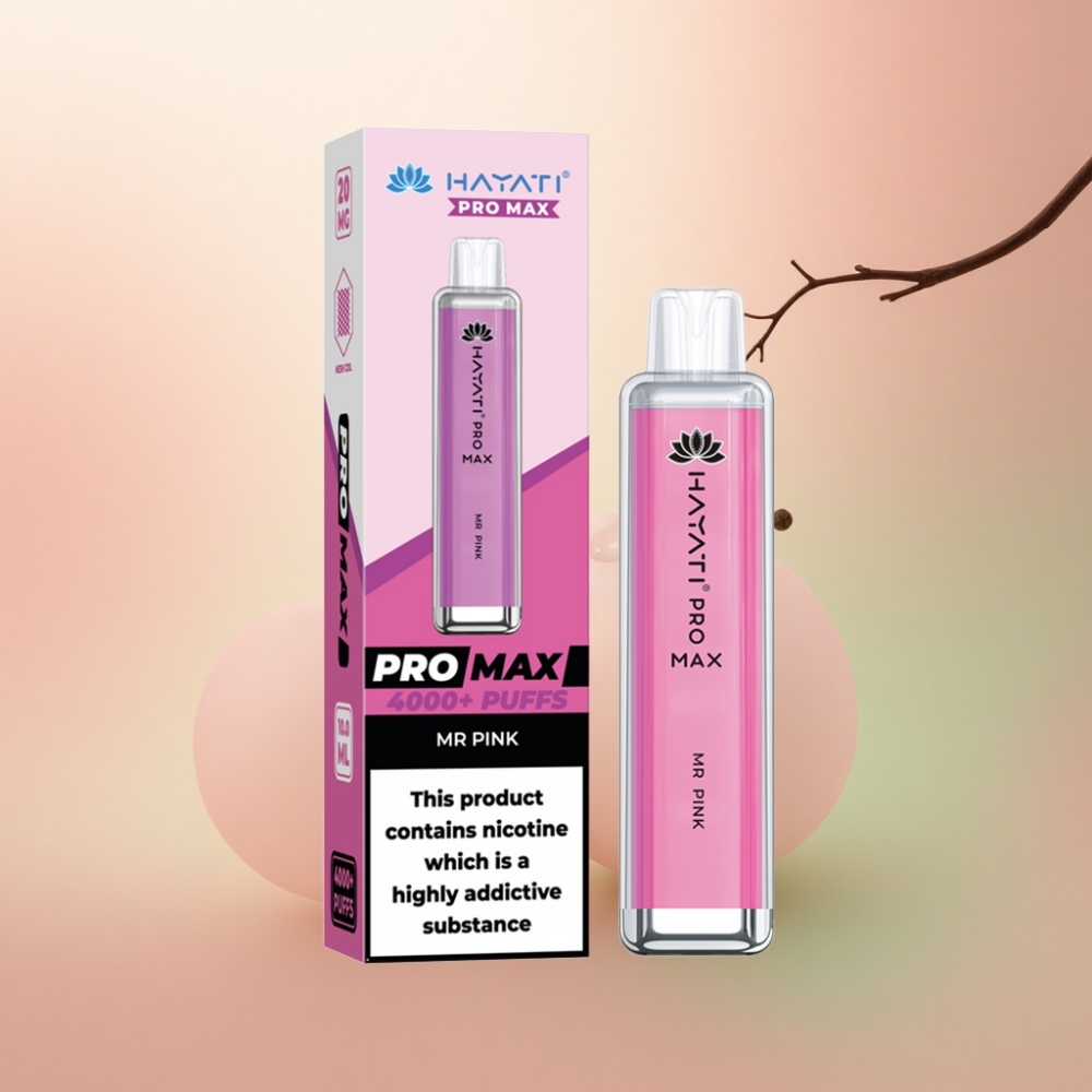 Hayati Pro Max 4000 Puffs Herr Rosa 1400mAh 2ml TPD