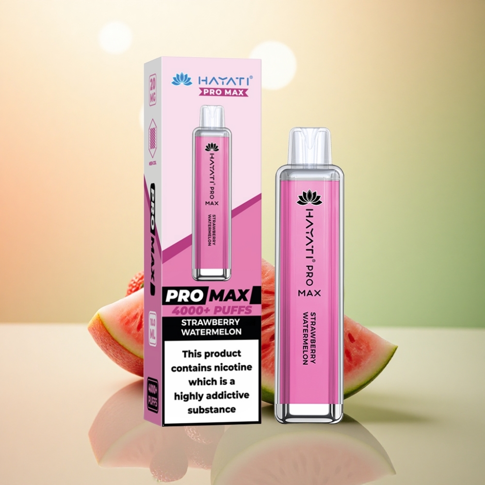 Hayati Pro Max 4000 Puffs Jordgubb Vattenmelon 2% Nikotin 1400mAh