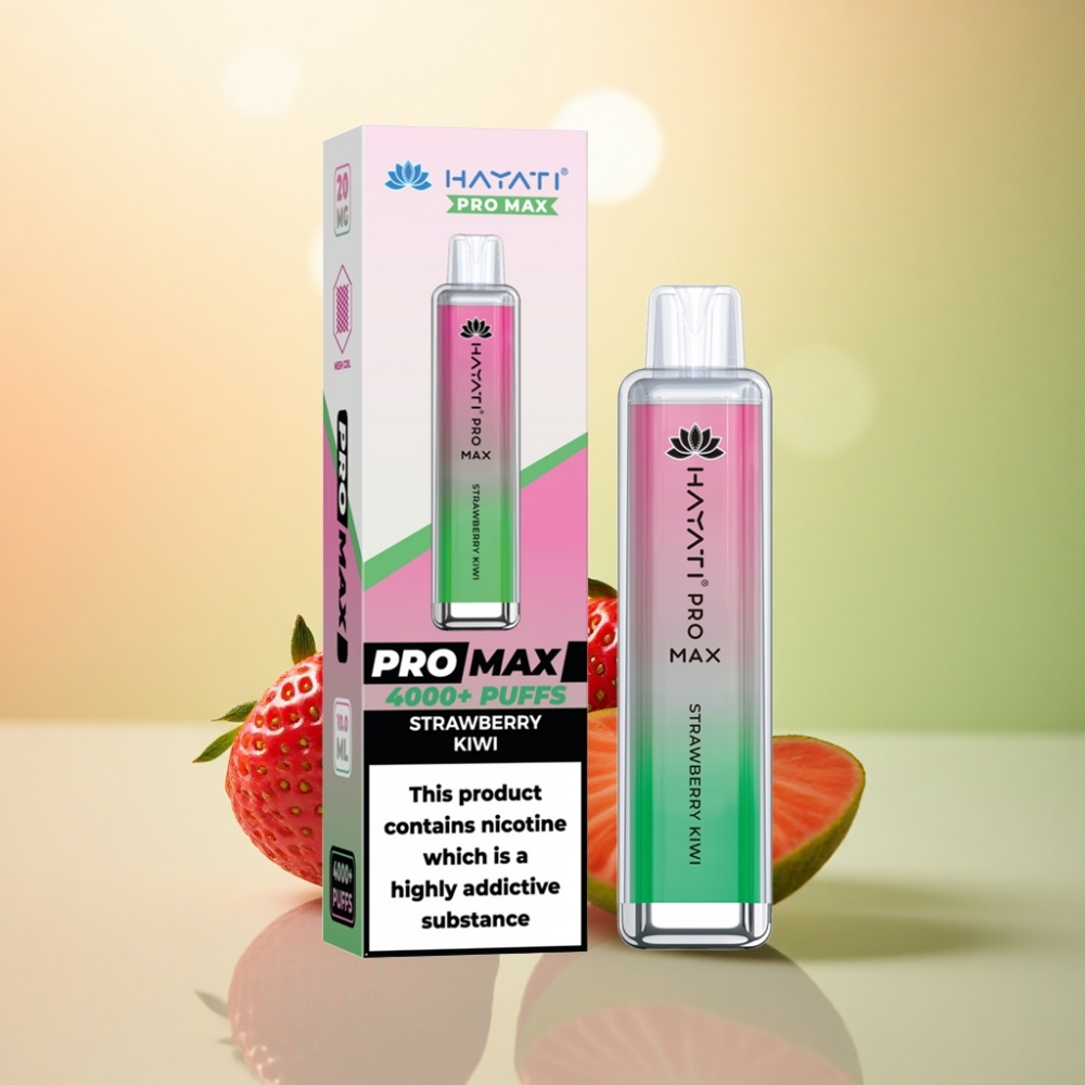 Hayati Pro Max 4000 Puffs Jordgubbe Kiwi 2ml 1400mAh