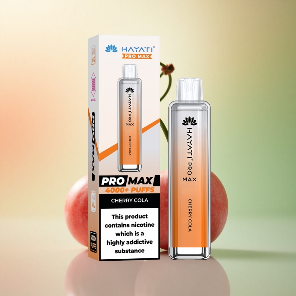 Hayati Pro Max 4000 Puffs Körsbärs Cola 2% Nikotin 1400mAh