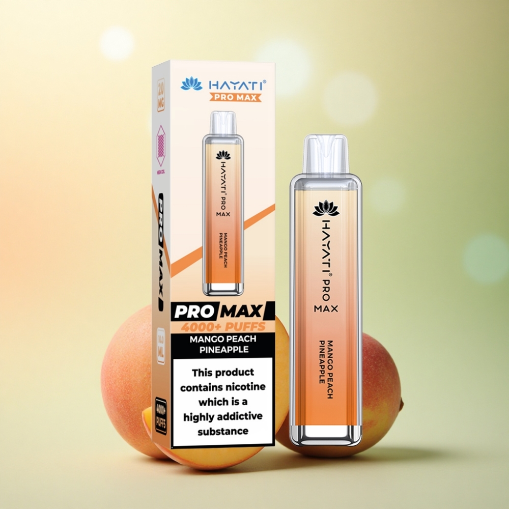 Hayati Pro Max 4000 Puffs Mango Persika Ananas 2ml 1400mAh