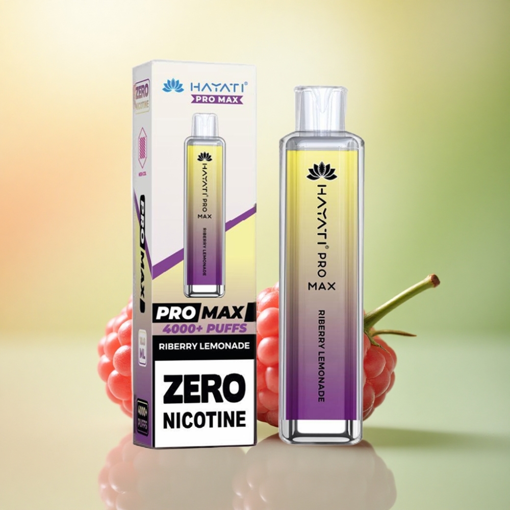 Hayati Pro Max 4000 Puffs Ribärs Lemonad 2% Nikotin 1400mAh