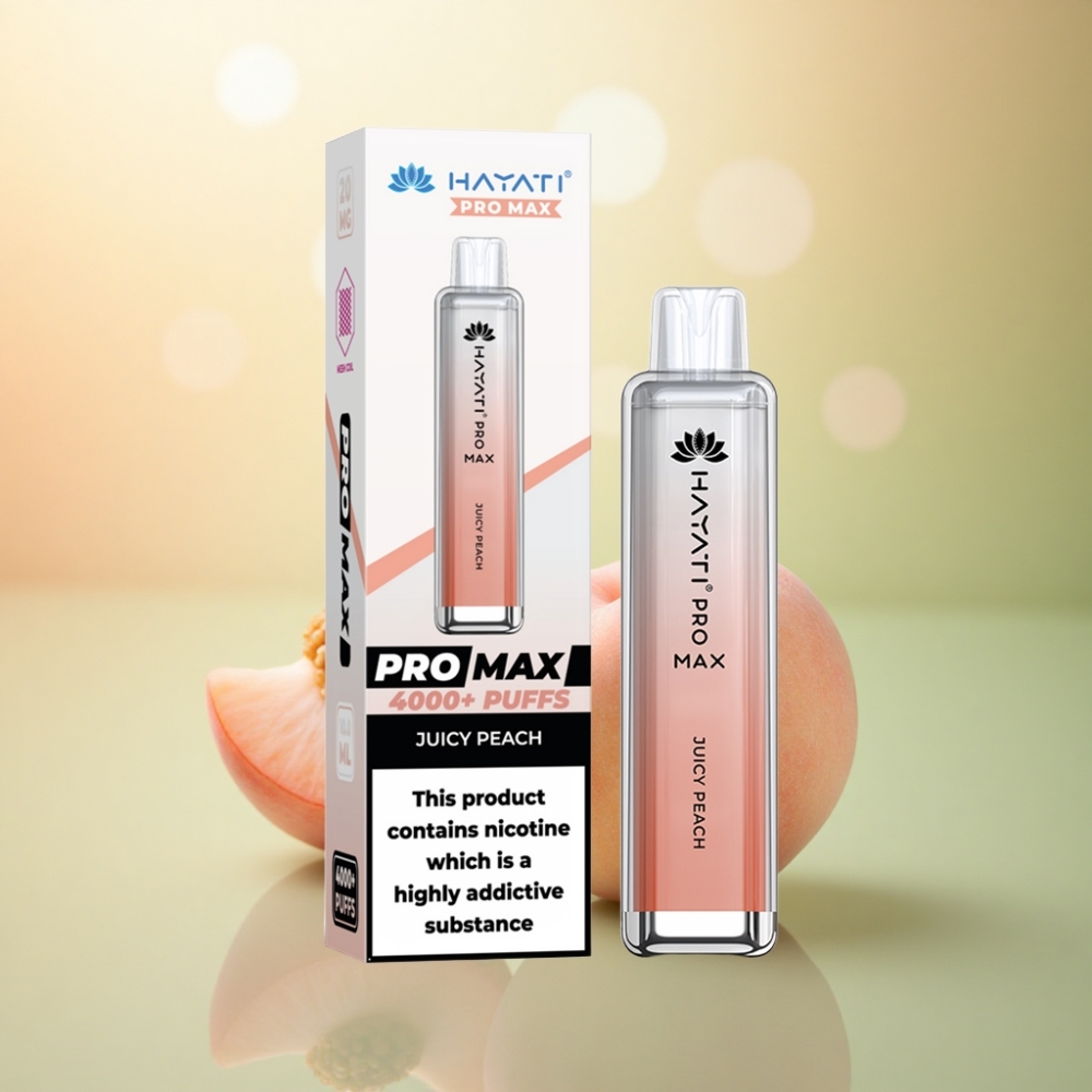 Hayati Pro Max 4000 Puffs Saftig Persika 2% Nikotin 1400mAh