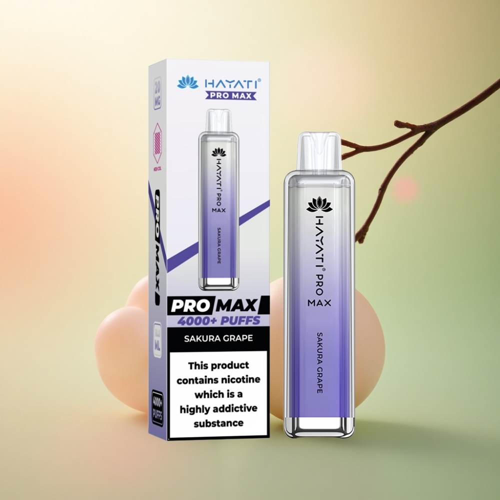 Hayati Pro Max 4000 Puffs Sakura Druva Dual Coil 1400mAh