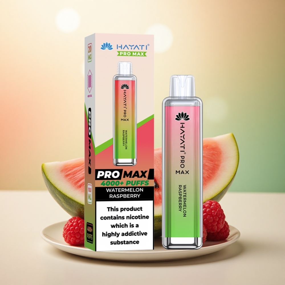 Hayati Pro Max 4000 Puffs Vattenmelon Hallon 5% Nikotin 1400mAh