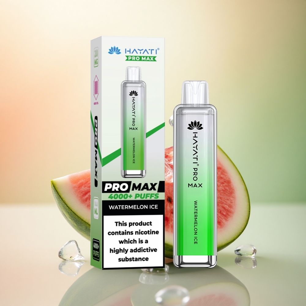 Hayati Pro Max 4000 Puffs Vattenmelonskyla 2% Nikotin 1400mAh