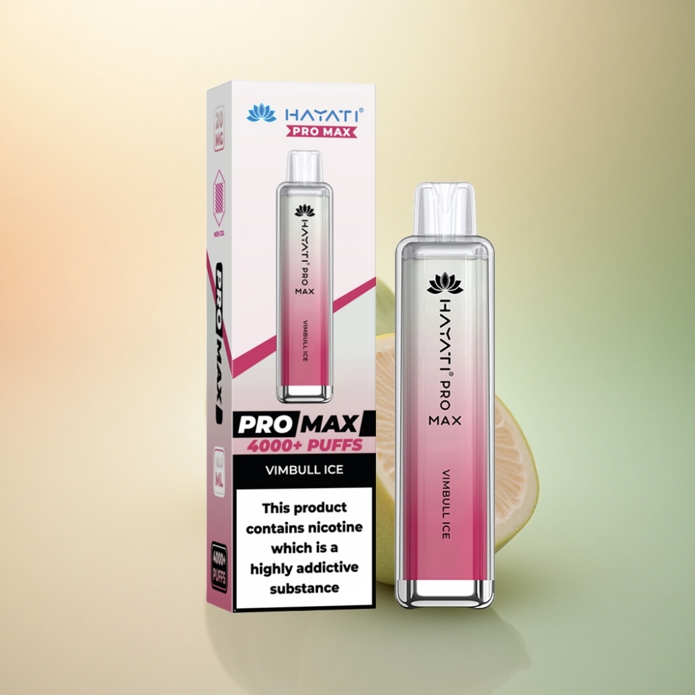 Hayati Pro Max 4000 Puffs Vimbull Is Dual Coil 1400mAh Engångsvape