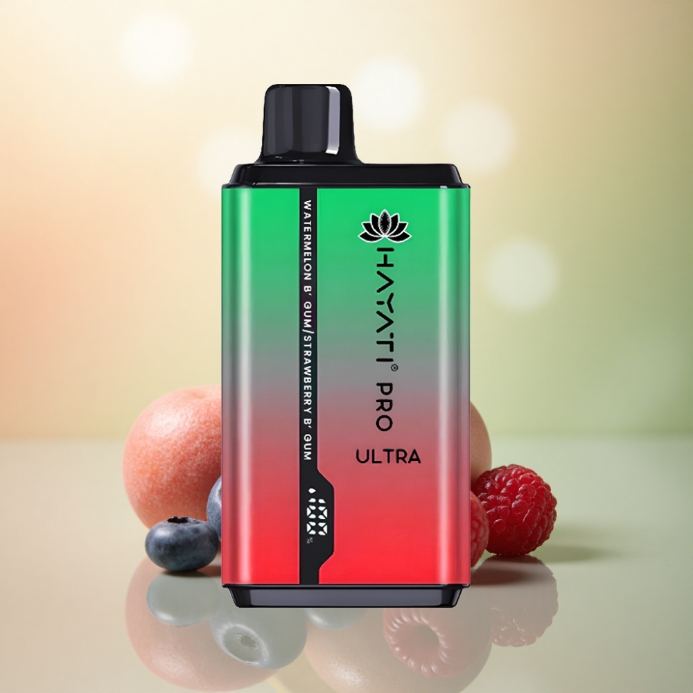 Hayati Pro Ultra 15000 Puffs Blåbär Hallon Citron & Blåbär med 850mAh och 2% nikotin