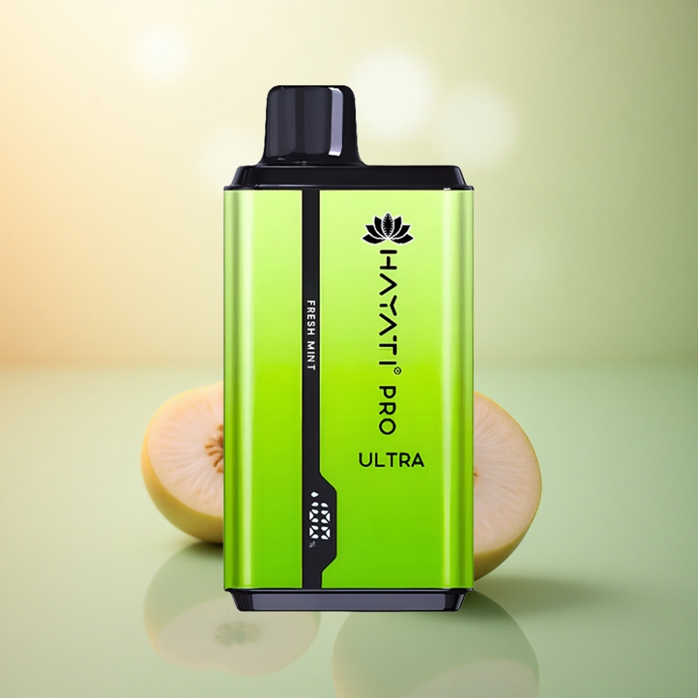 Hayati Pro Ultra 15000 Puffs Färsk Mynta 850mAh 2% Nikotin