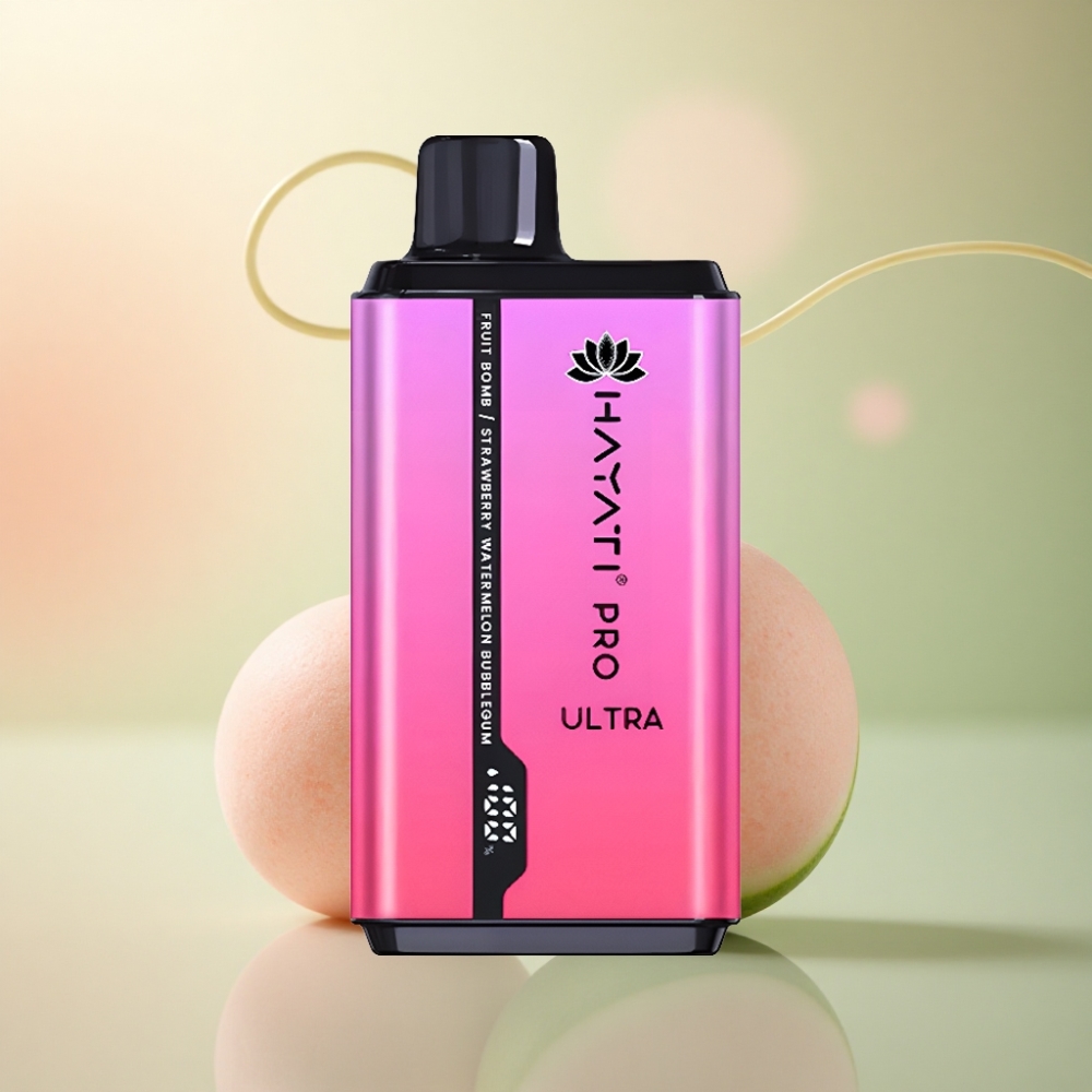 Hayati Pro Ultra 15000 Puffs Fruktbomb Jordgubb Tuggummi 2% Nikotin 850mAh