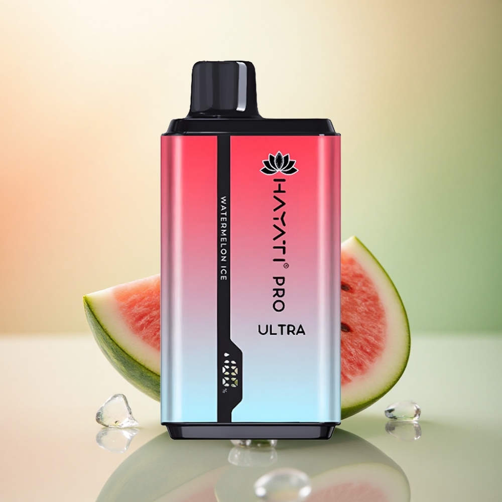 Hayati Pro Ultra 15000 Puffs Vattenmelon Is 850mAh 2% Nikotin