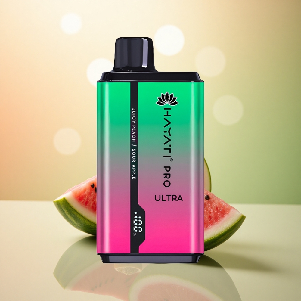 Hayati Pro Ultra 15000 Puffs Vattenmelon Kiwi Passionfrukt 850mAh 2% Nikotin