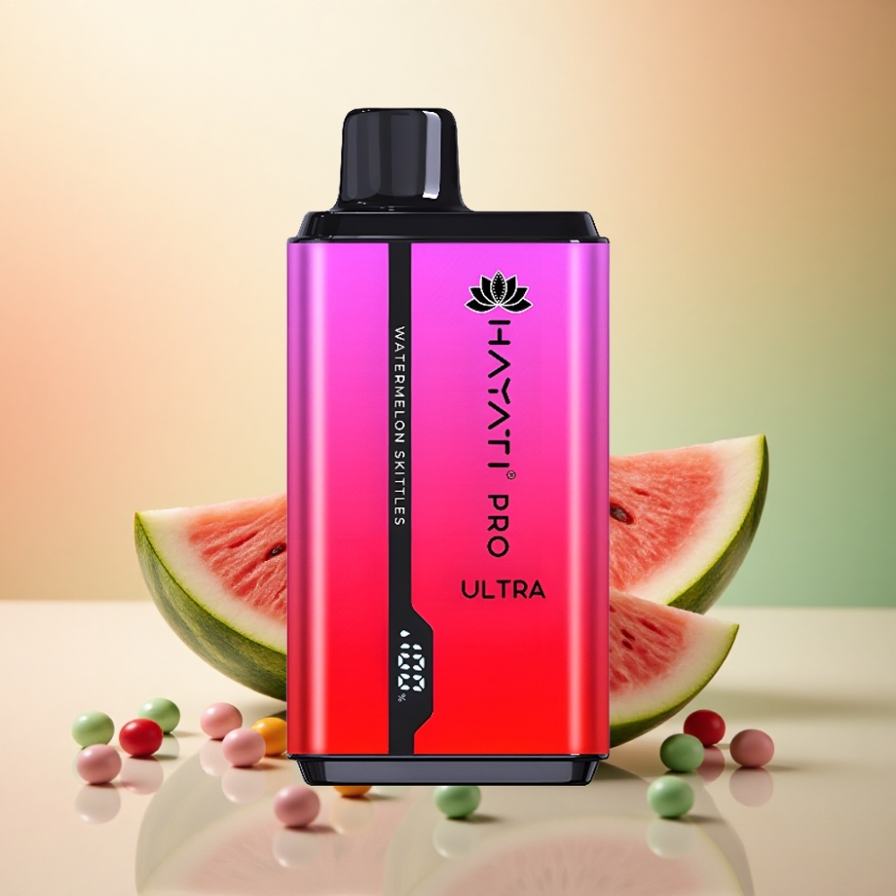 Hayati Pro Ultra 15000 Puffs Vattenmelon Skittles 850mAh 2% Nikotin