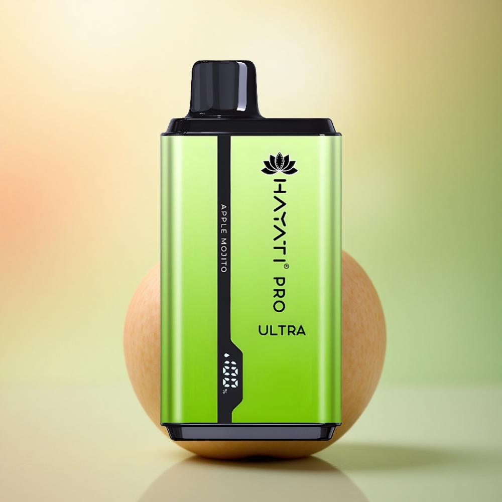 Hayati Pro Ultra 15000 Puffs Äpple Mojito 850mAh 2% Nikotin