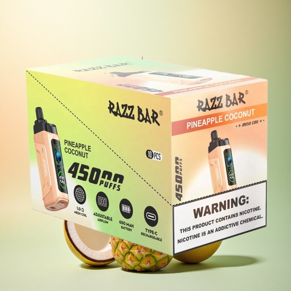 Razz Bar 45000 Puffs Ananas Kokos 650mAh 20mg Nikotin
