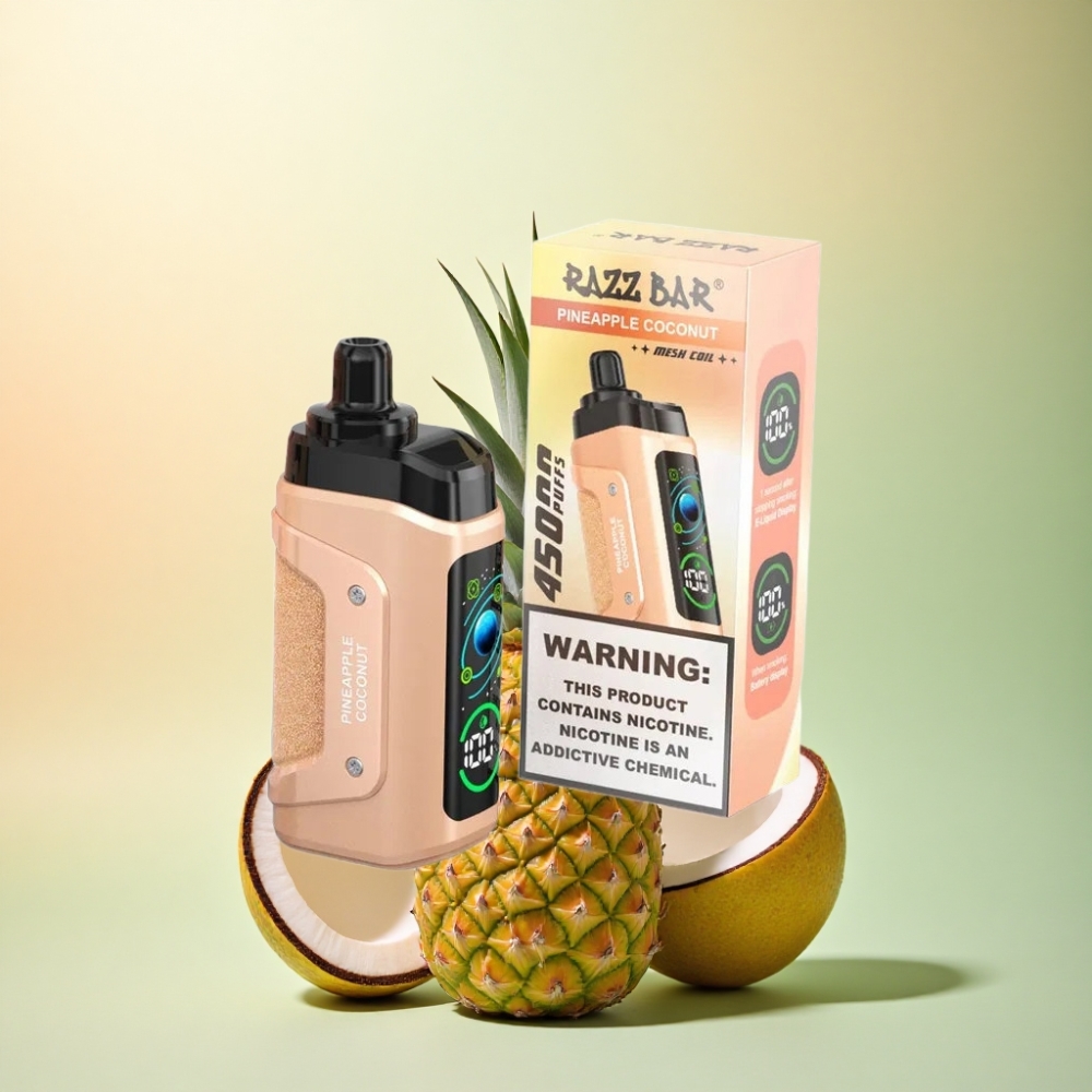 Razz Bar 45000 Puffs Ananas Kokos 650mAh 20mg Nikotin
