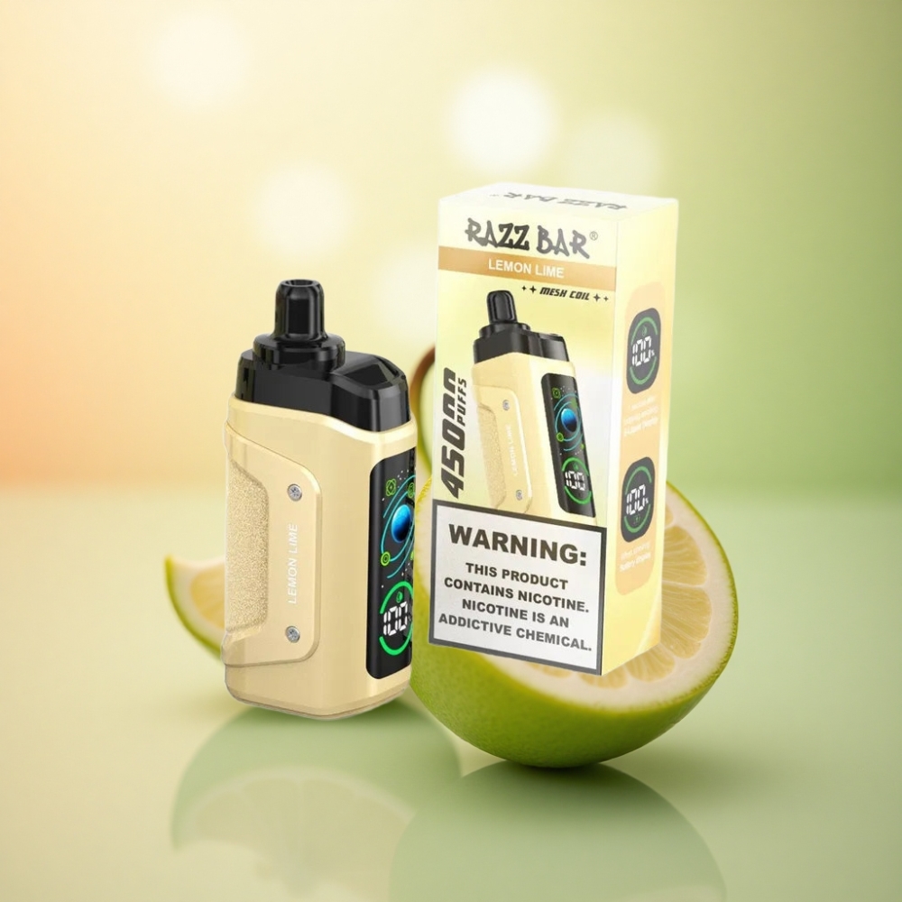 Razz Bar 45000 Puffs Citron Lime 20 mg nikotin 650 mAh