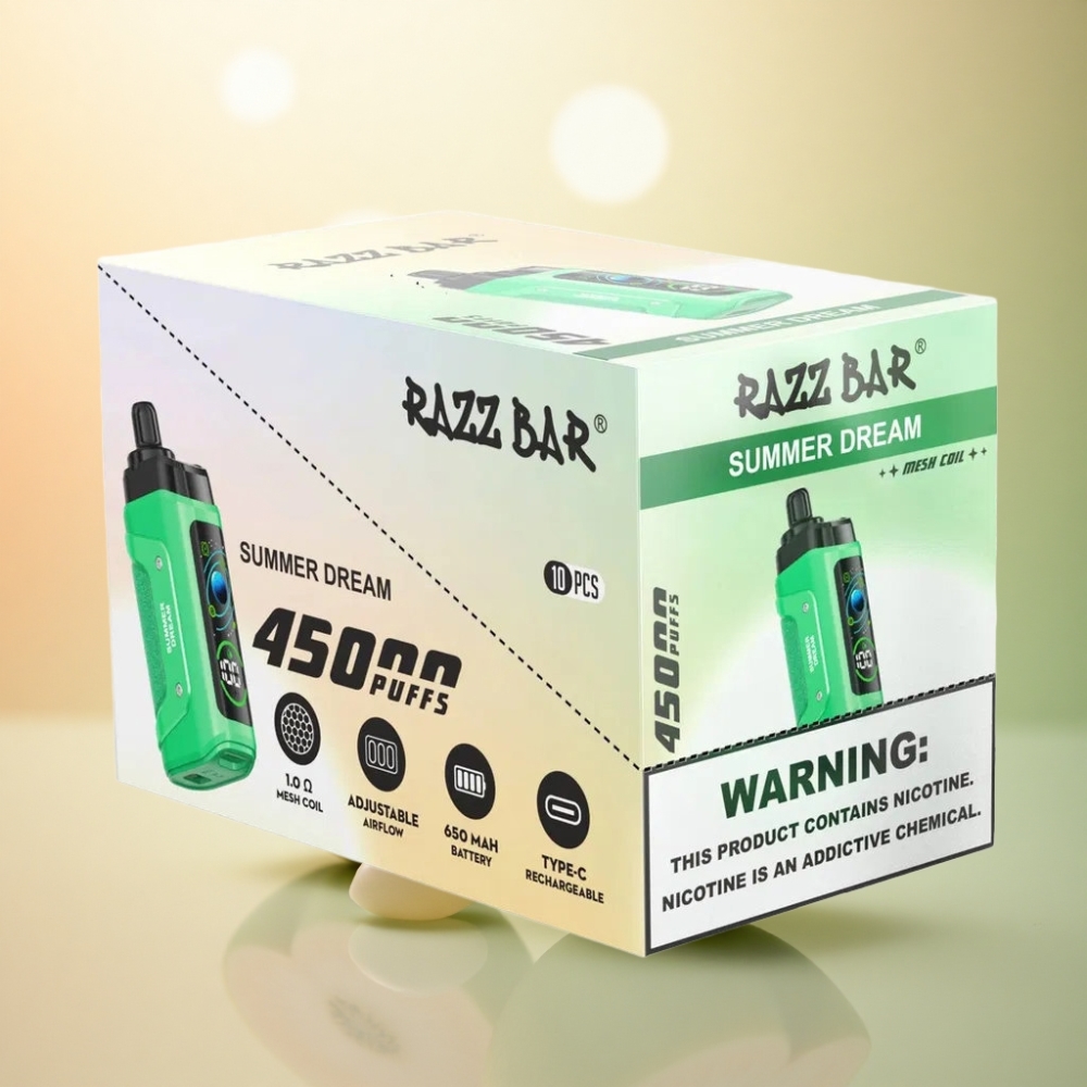 Razz Bar 45000 Puffs Sommardröm 650 mAh 20 mg nikotin
