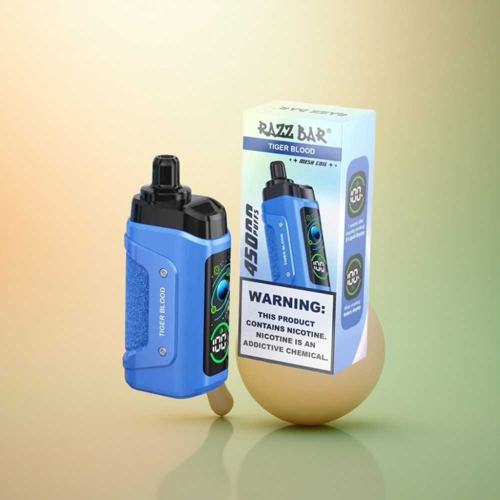 Razz Bar 45000 Puffs Tigerblod 1.0 Ohm 650 mAh Engångsvape
