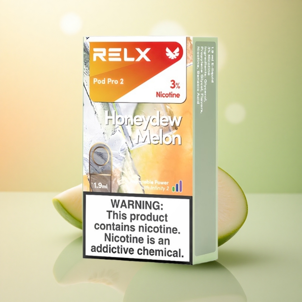 Relx Pod Pro 2 Vape Device Honungsmelon 30mg/ml nikotin 1.9ml 5.5W/6.5W/8W 2-3 förpackningar