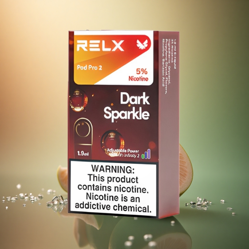 Relx Pod Pro 2 Vape Device Mörk Glitter 50mg/ml nikotin, 1.9ml, 3 spänningsinställningar