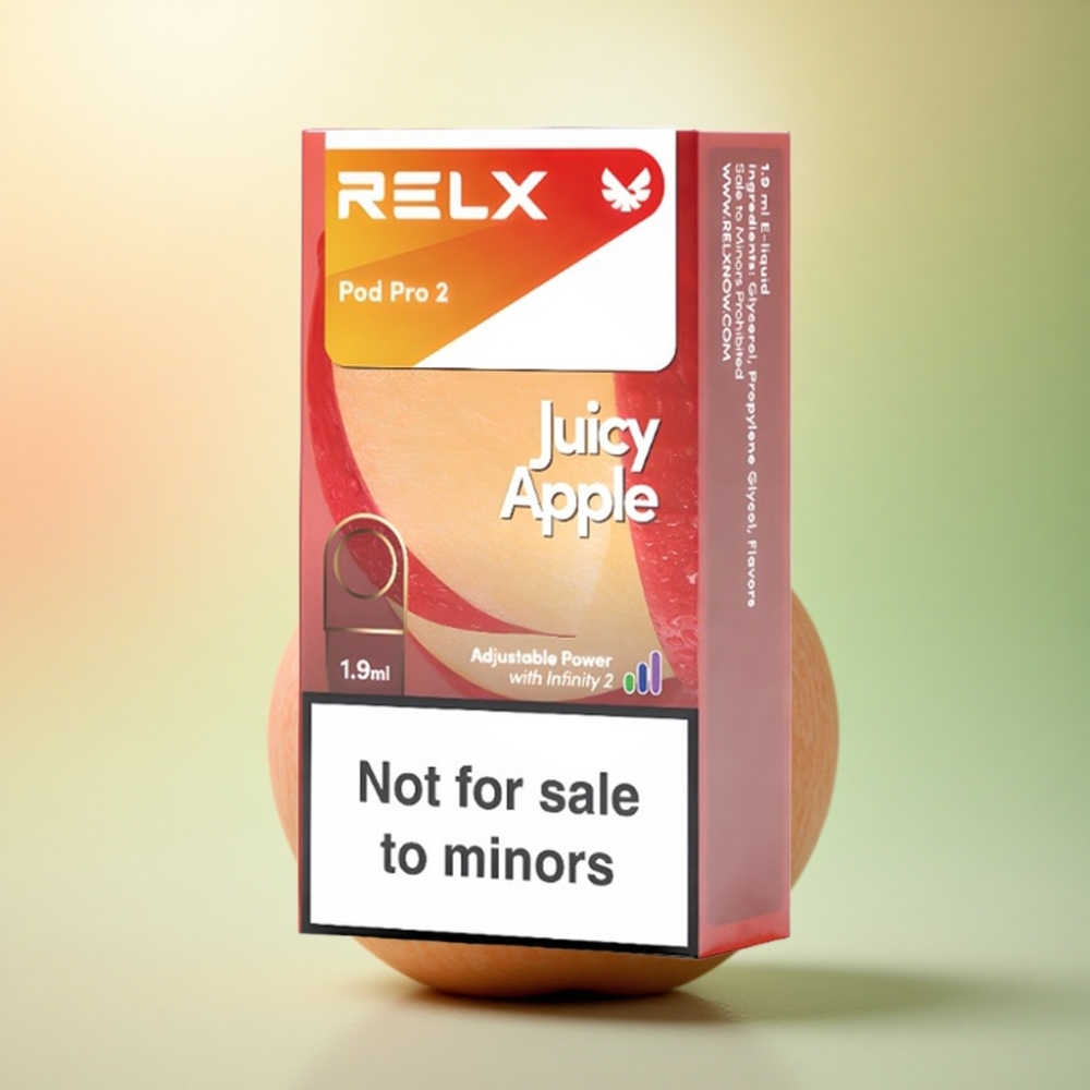 Relx Pod Pro 2 Vape Device Saftigt Äpple 0mg/ml 1.9ml 5.5W/6.5W/8W