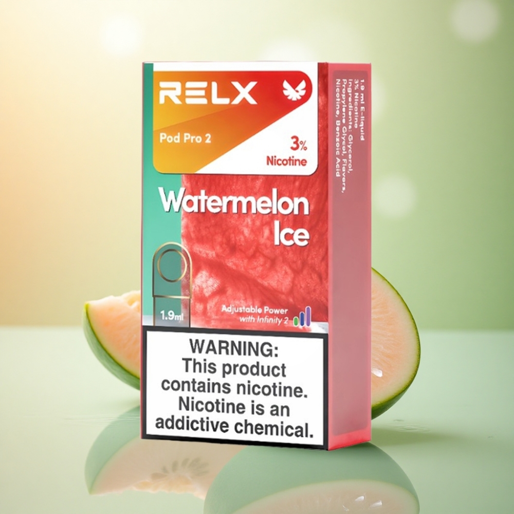 Relx Pod Pro 2 Vape Device Vattenmelon Is 30mg/ml nikotin 1.9ml 5.5W/6.5W/8W