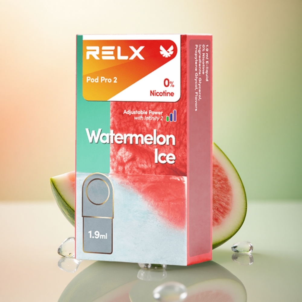 Relx Pod Pro 2 Vape Device Vattenmelonsläck 0mg/ml 1.9ml Eco Mode Smooth Mode Boost Mode