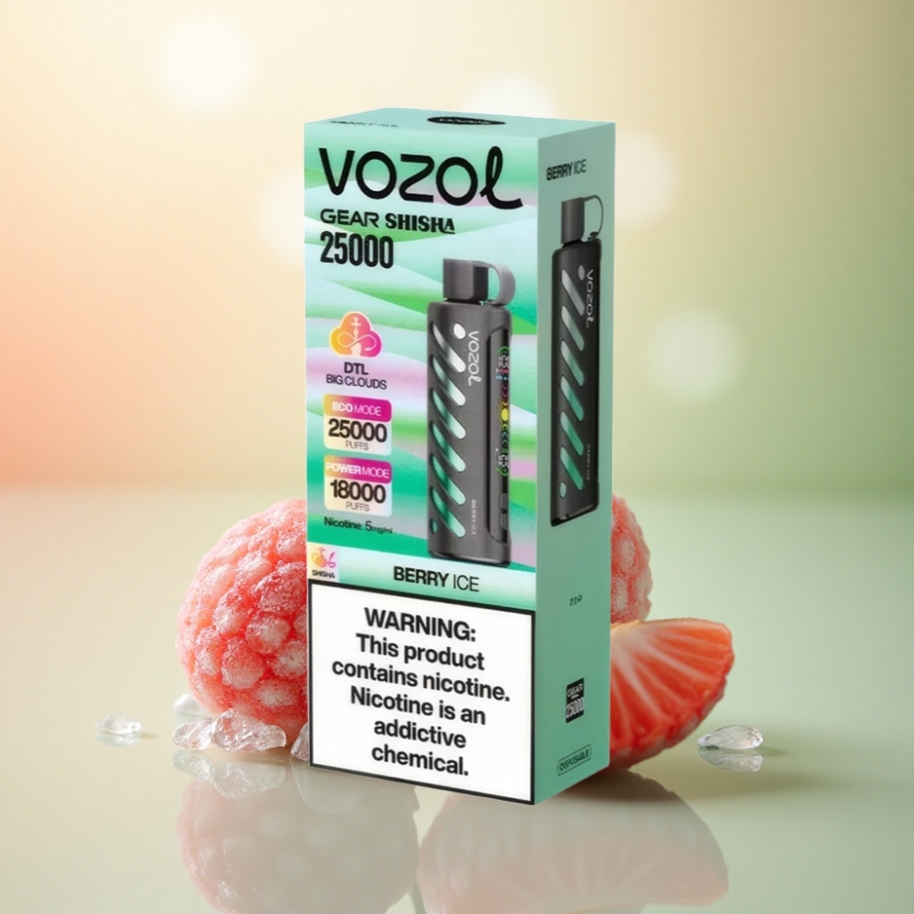 VOZOL Gear Shisha 25000 Puffs Bär Is 1000mAh Dual Mesh