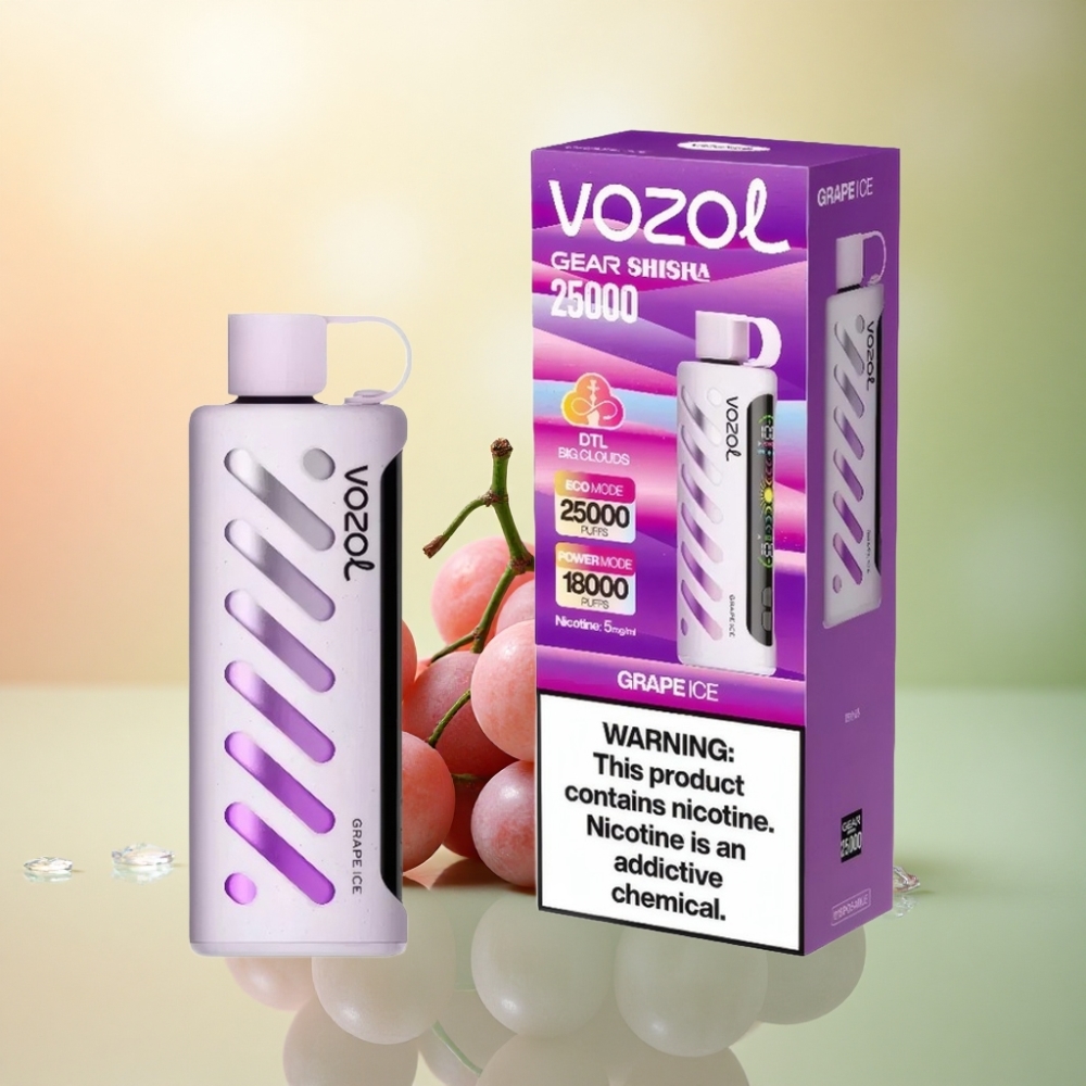 VOZOL Gear Shisha 25000 Puffs Vinrök med 5mg nikotin och 1000mAh batteri