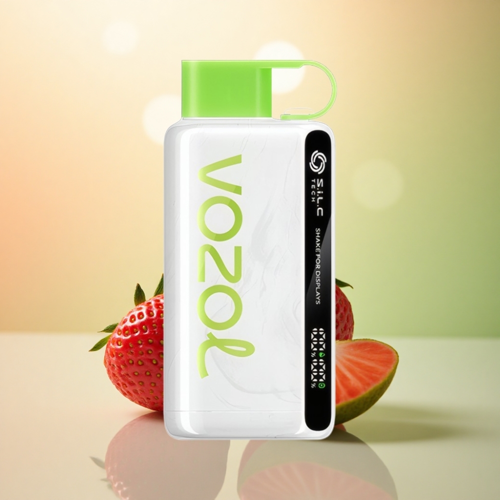 VOZOL STAR 9000/12000 Puffs Jordgubb Kiwi 650mAh Skaka för Display