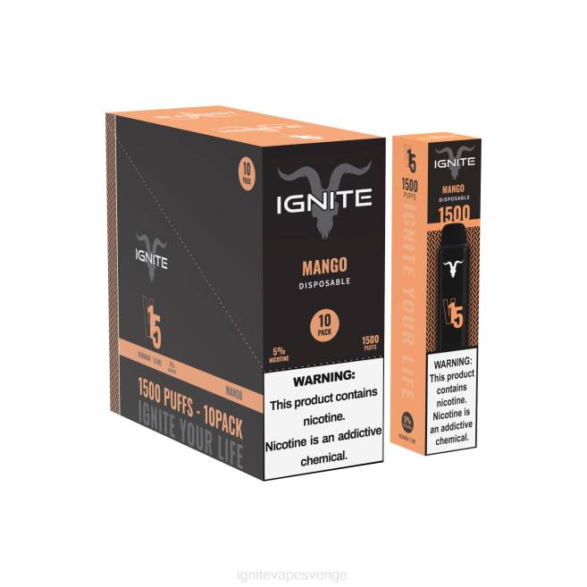IGNITE V15 vape penna 10-pack körsbärs is 080F98 | Ignite Flavours