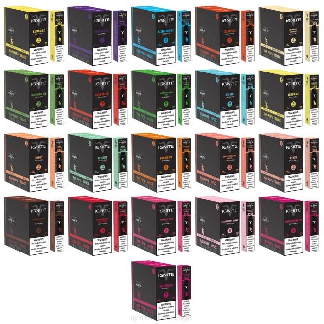 IGNITE V15 vape penna 10-pack körsbärs is 080F98 | Ignite Flavours