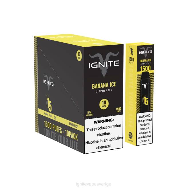 IGNITE V15 vape penna 10-pack körsbärs is 080F98 | Ignite Flavours