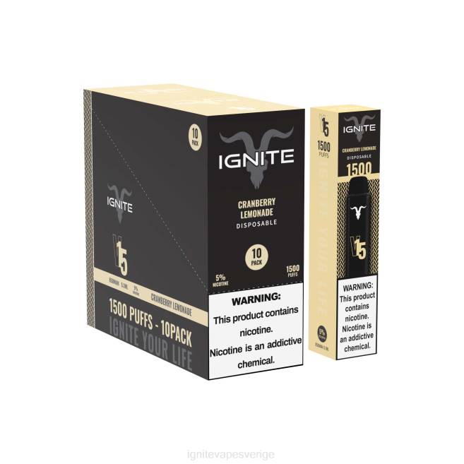 IGNITE V15 vape penna 10-pack körsbärs is 080F98 | Ignite Flavours