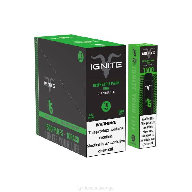 IGNITE V15 vape penna 10-pack körsbärs is 080F98 | Ignite Flavours