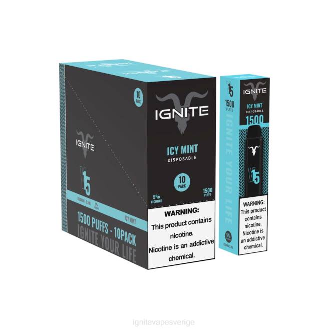 IGNITE V15 vape penna 10-pack körsbärs is 080F98 | Ignite Flavours