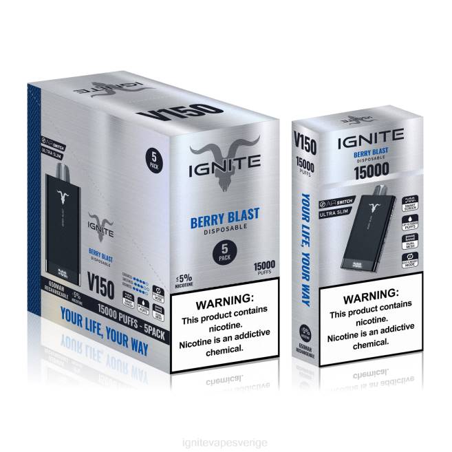 IGNITE V150 vape penna 5-pack mentol 080F87 | Ignite E Cigarettes