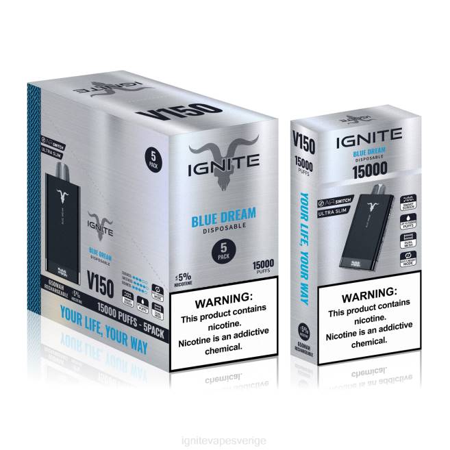 IGNITE V150 vape penna 5-pack mentol 080F87 | Ignite E Cigarettes