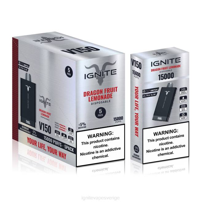 IGNITE V150 vape penna 5-pack mentol 080F87 | Ignite E Cigarettes