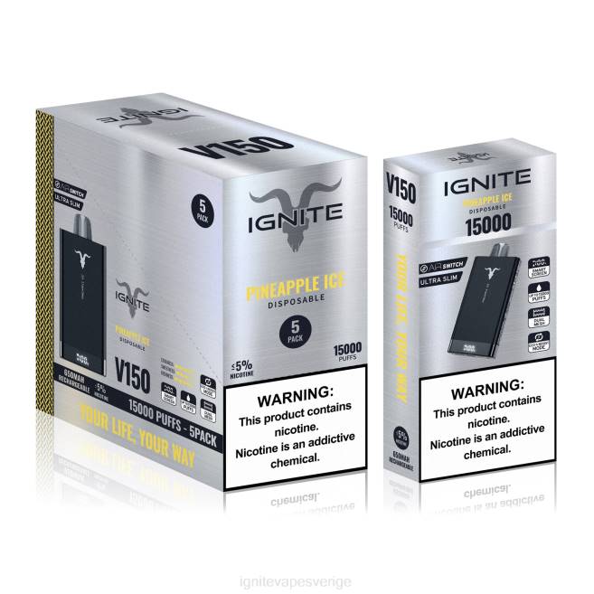 IGNITE V150 vape penna 5-pack mentol 080F87 | Ignite E Cigarettes