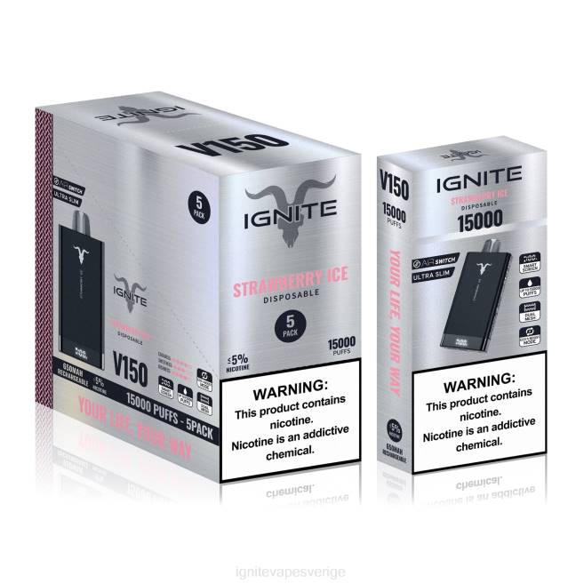 IGNITE V150 vape penna 5-pack mentol 080F87 | Ignite E Cigarettes