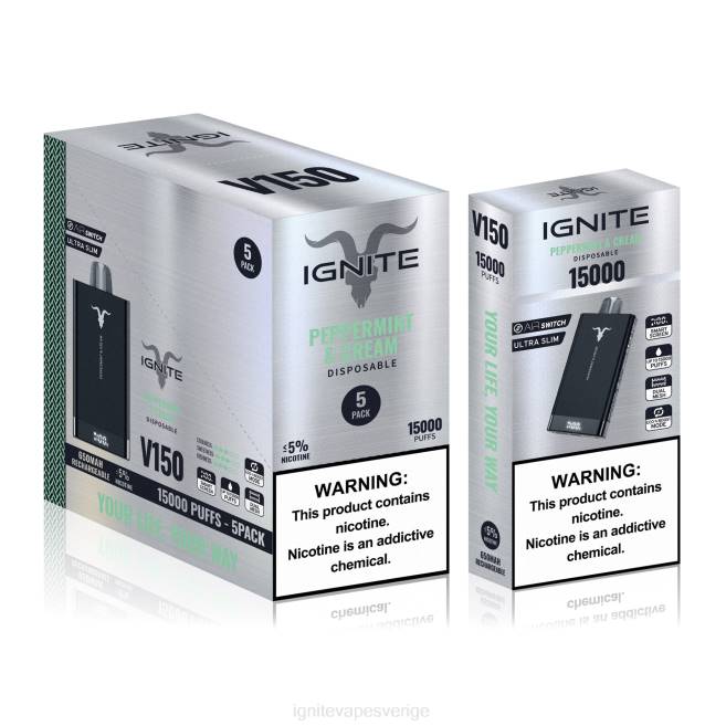 IGNITE V150 vape penna 5-pack mentol 080F87 | Ignite E Cigarettes
