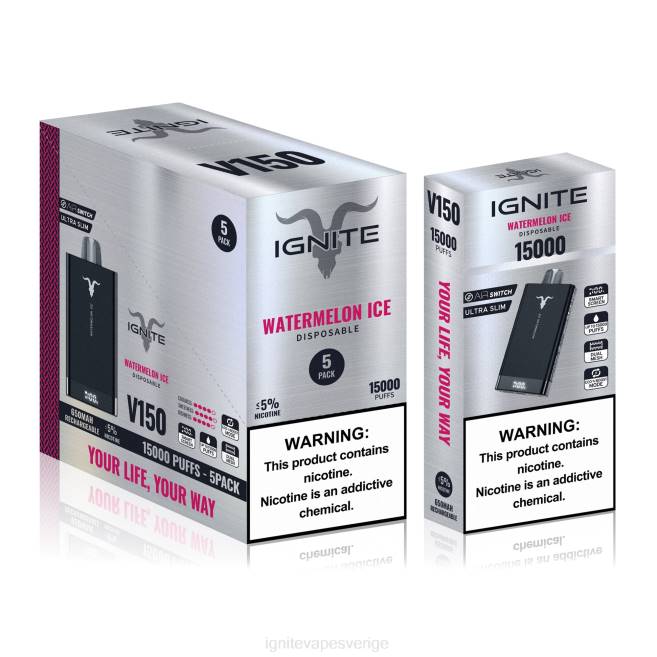 IGNITE V150 vape penna 5-pack mentol 080F87 | Ignite E Cigarettes