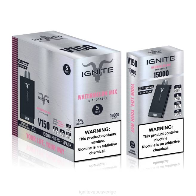IGNITE V150 vape penna 5-pack mentol 080F87 | Ignite E Cigarettes