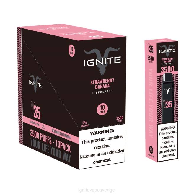 IGNITE V35 vape penna 10-pack bananis 080F16 | Ignite Tobacco Outlet