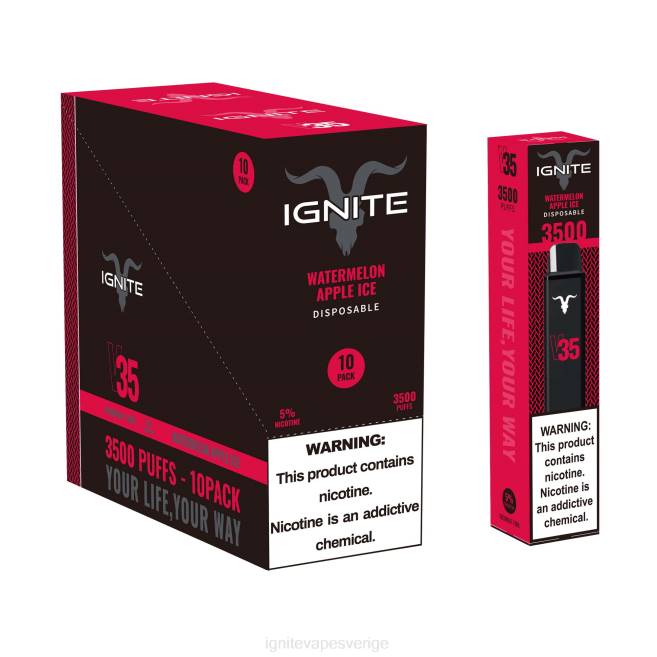 IGNITE V35 vape penna 10-pack bananis 080F16 | Ignite Tobacco Outlet